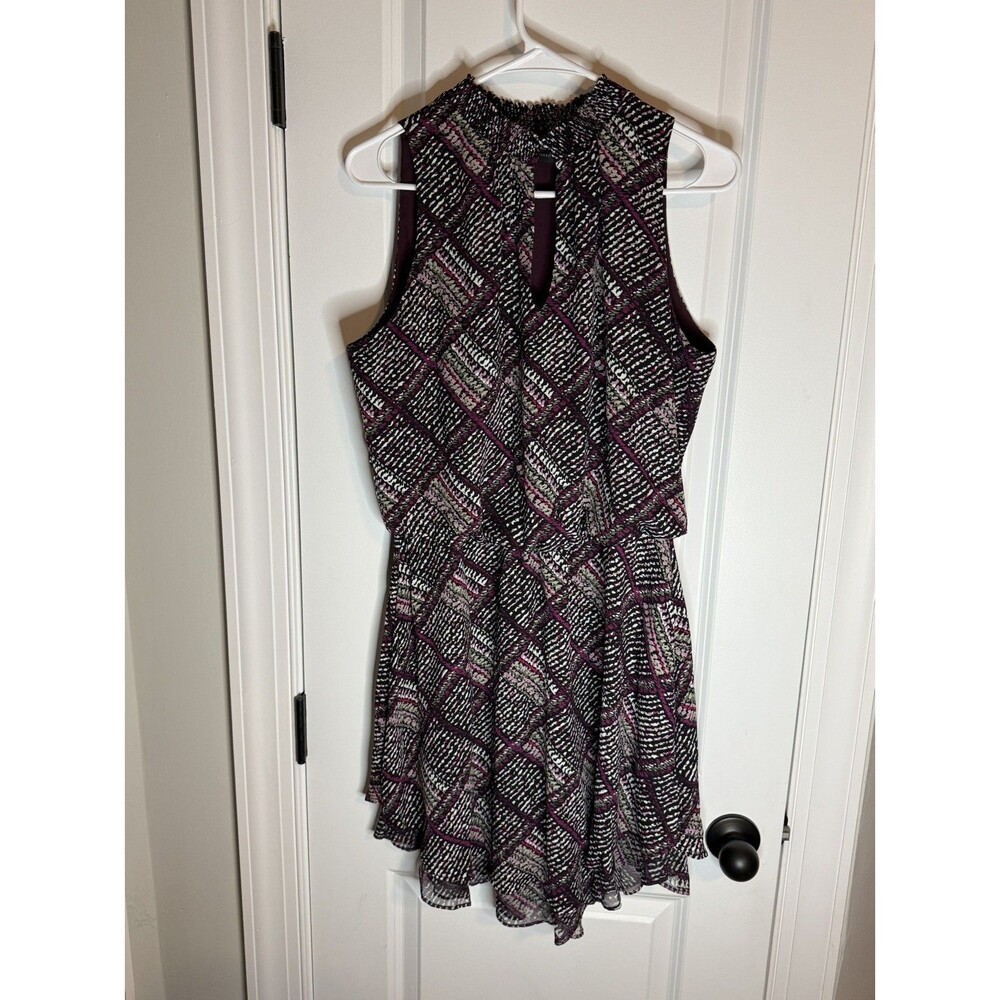 White House Black Market Smock Neck Blousen  Dress Size Small flowy